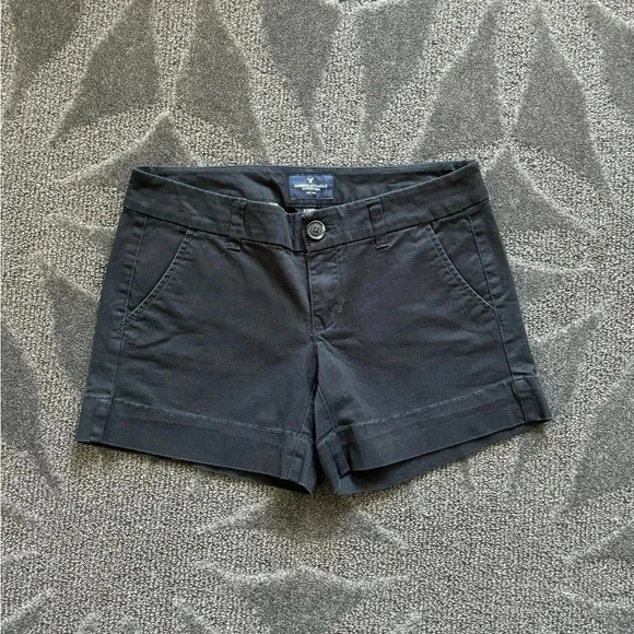 💟American Eagle Black Bootie Shorts - Picture 6 of 16